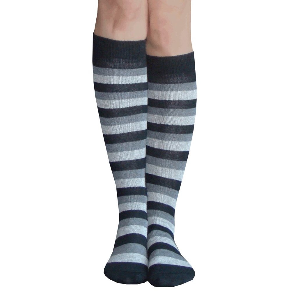 Gray Striped Socks